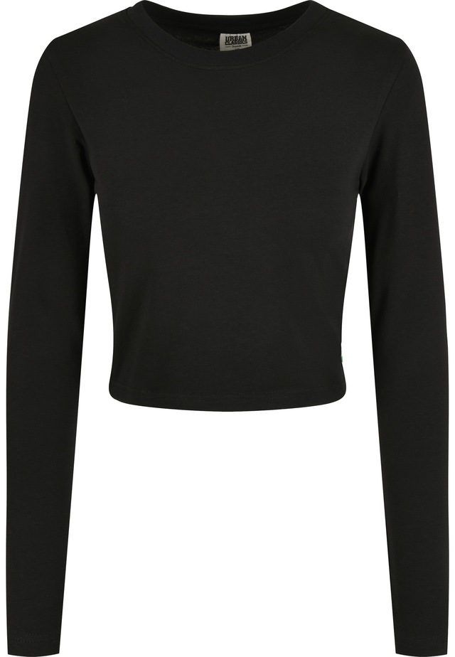 URBAN CLASSICS Langarmshirt »Urban Classics Damen Ladies Organic Cropped Longsleeve« 1 Stk.
