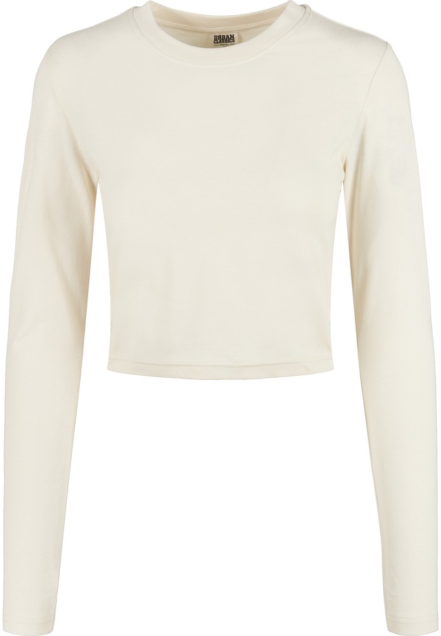URBAN CLASSICS Langarmshirt »Urban Classics Damen Ladies Organic Cropped Longsleeve« 1 Stk.