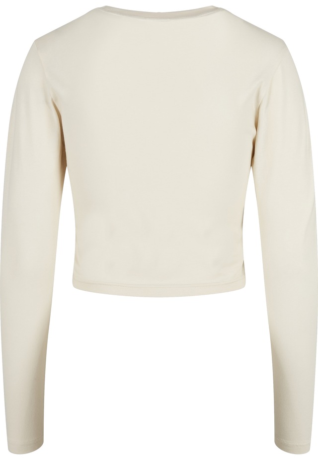 URBAN CLASSICS Langarmshirt »Urban Classics Damen Ladies Organic Cropped Longsleeve« 1 Stk.