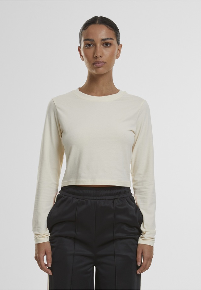 URBAN CLASSICS Langarmshirt »Urban Classics Damen Ladies Organic Cropped Longsleeve« 1 Stk.