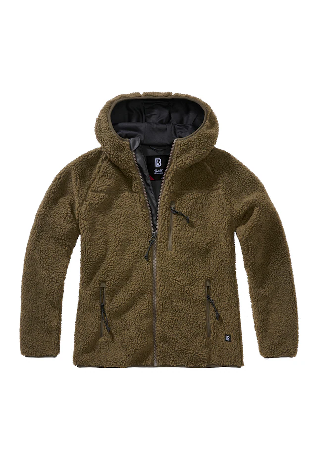 Brandit Allwetterjacke »Brandit Damen Ladies Teddyfleecejacket« 1 Stk. tlg. mit Kapuze