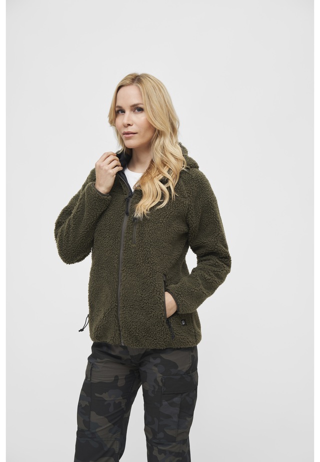 Brandit Allwetterjacke »Brandit Damen Ladies Teddyfleecejacket« 1 Stk. tlg. mit Kapuze