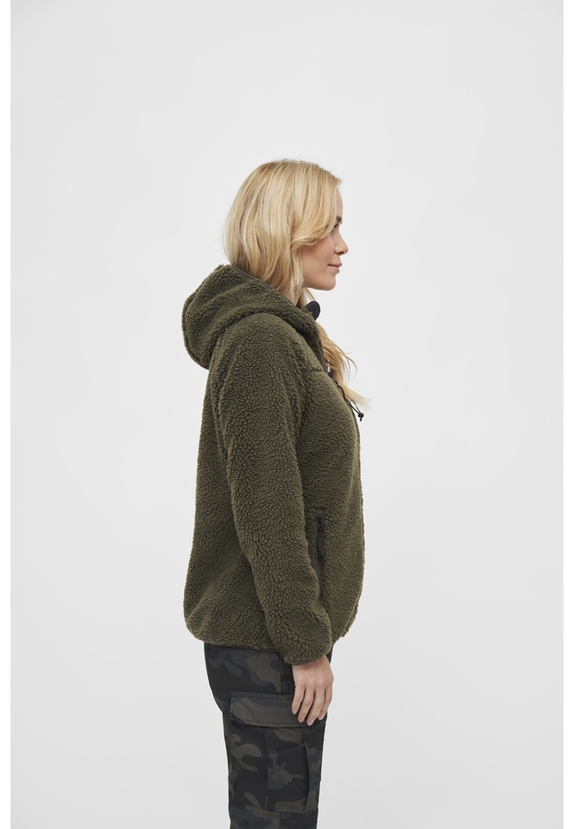 Brandit Allwetterjacke »Brandit Damen Ladies Teddyfleecejacket« 1 Stk. tlg. mit Kapuze