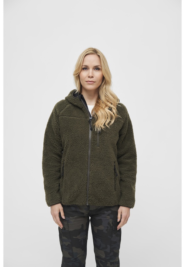 Brandit Allwetterjacke »Brandit Damen Ladies Teddyfleecejacket« 1 Stk. tlg. mit Kapuze