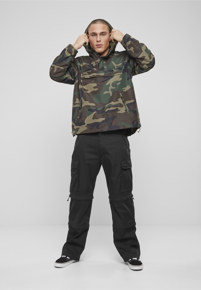 Brandit Anorak »Brandit Herren Fleece Pull Over Windbreaker« 1 Stk. tlg. mit Kapuze