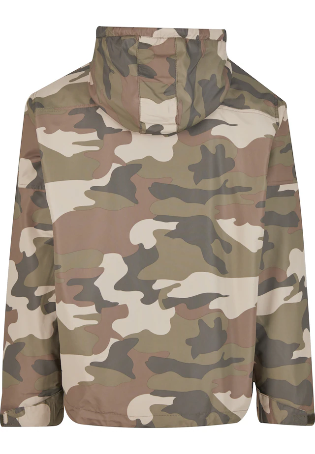 Brandit Anorak »Brandit Herren Fleece Pull Over Windbreaker« 1 Stk. tlg. mit Kapuze