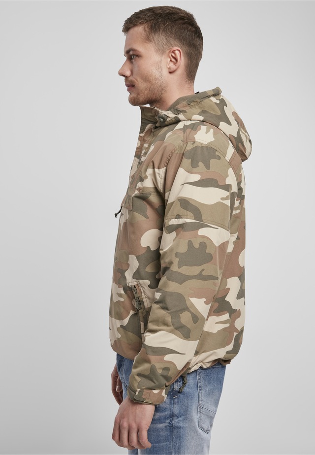 Brandit Anorak »Brandit Herren Fleece Pull Over Windbreaker« 1 Stk. tlg. mit Kapuze