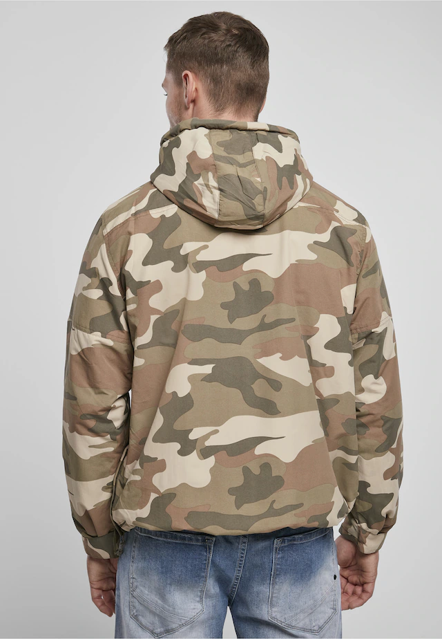 Brandit Anorak »Brandit Herren Fleece Pull Over Windbreaker« 1 Stk. tlg. mit Kapuze