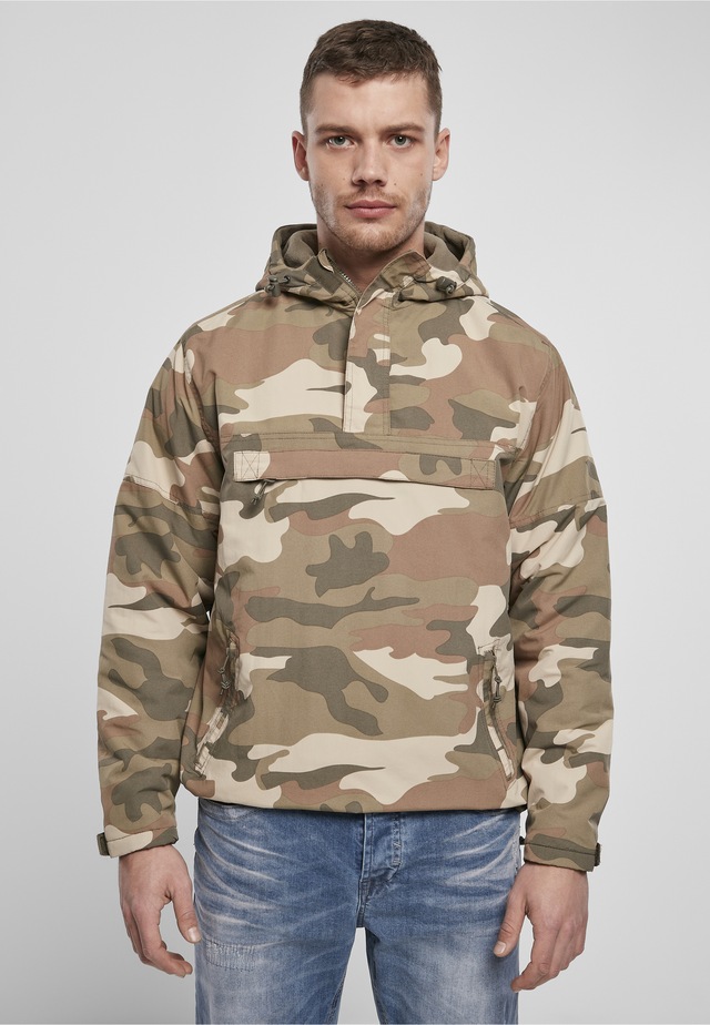 Brandit Anorak »Brandit Herren Fleece Pull Over Windbreaker« 1 Stk. tlg. mit Kapuze