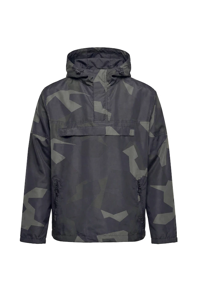 Brandit Anorak »Brandit Herren Fleece Pull Over Windbreaker« 1 Stk. tlg. mit Kapuze