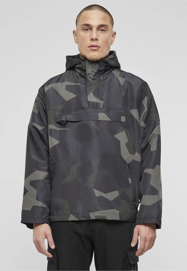 Brandit Anorak »Brandit Herren Fleece Pull Over Windbreaker« 1 Stk. tlg. mit Kapuze