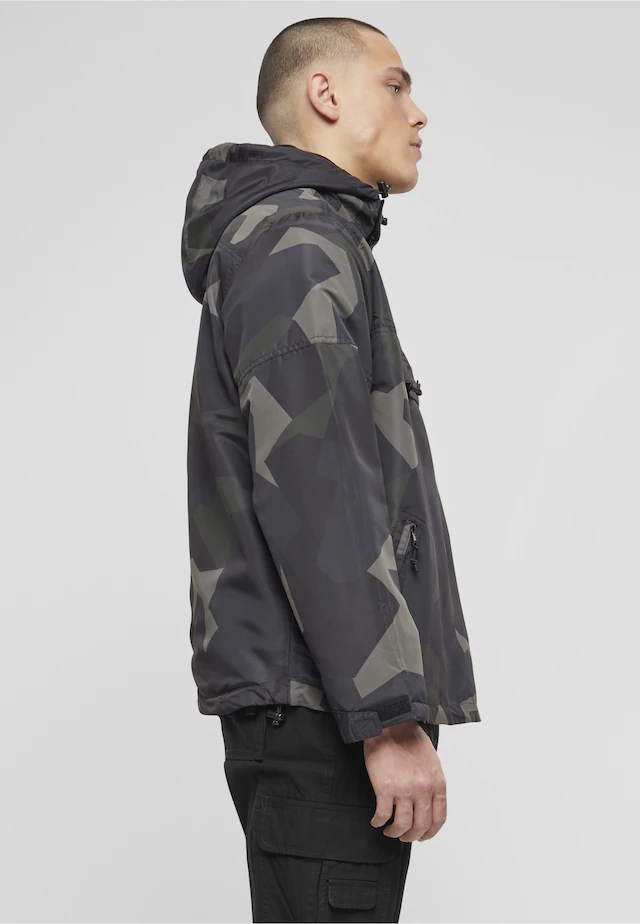 Brandit Anorak »Brandit Herren Fleece Pull Over Windbreaker« 1 Stk. tlg. mit Kapuze