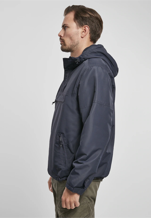 Brandit Anorak »Brandit Herren Fleece Pull Over Windbreaker« 1 Stk. tlg. mit Kapuze