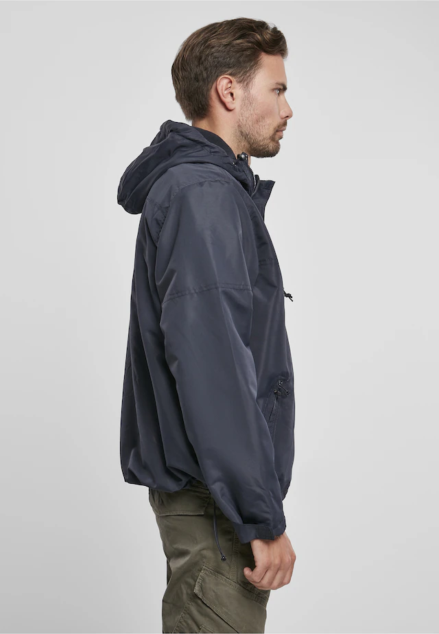 Brandit Anorak »Brandit Herren Fleece Pull Over Windbreaker« 1 Stk. tlg. mit Kapuze