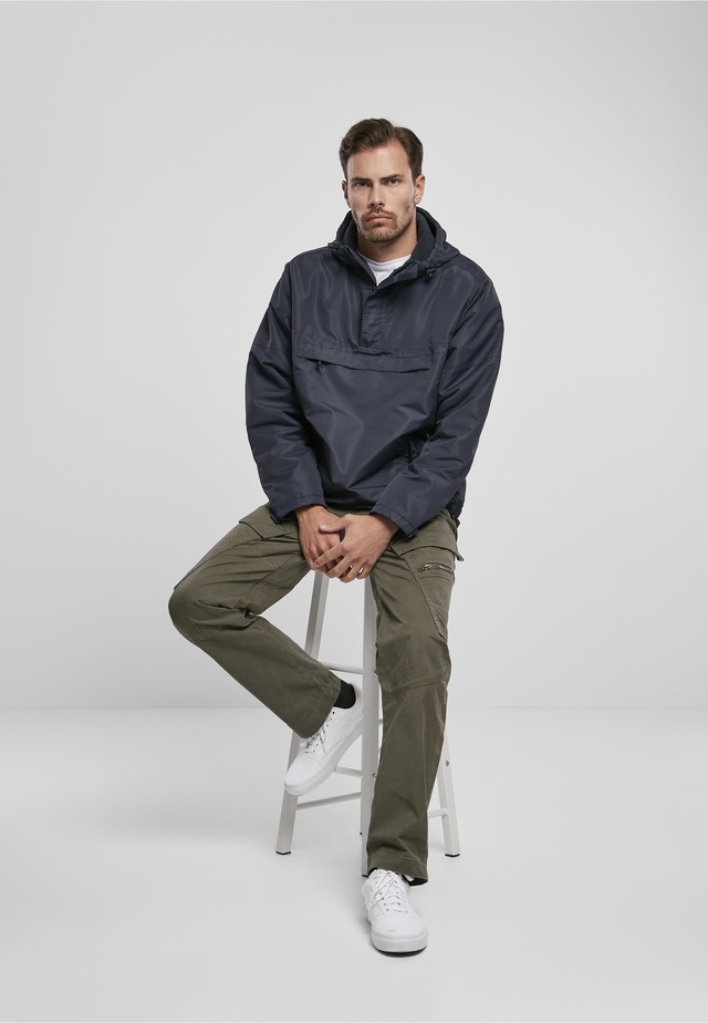 Brandit Anorak »Brandit Herren Fleece Pull Over Windbreaker« 1 Stk. tlg. mit Kapuze