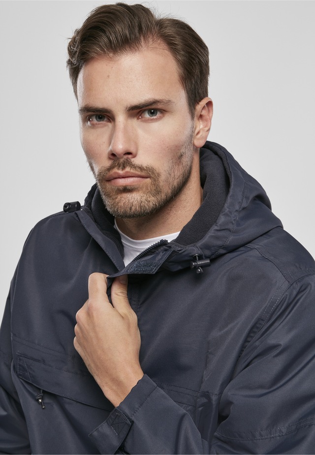 Brandit Anorak »Brandit Herren Fleece Pull Over Windbreaker« 1 Stk. tlg. mit Kapuze