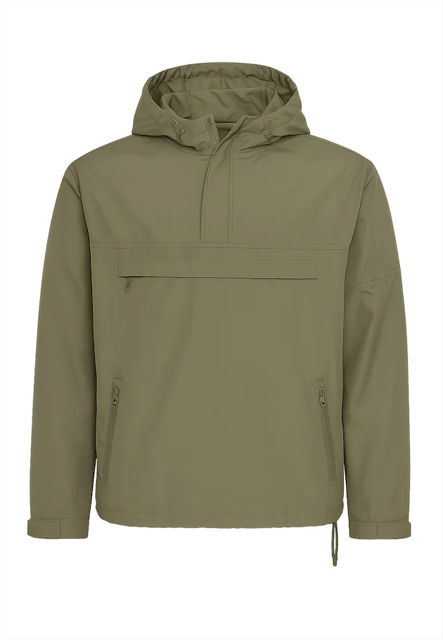 Brandit Anorak »Brandit Herren Fleece Pull Over Windbreaker« 1 Stk. tlg. mit Kapuze