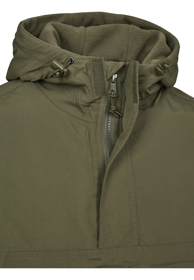 Brandit Anorak »Brandit Herren Fleece Pull Over Windbreaker« 1 Stk. tlg. mit Kapuze