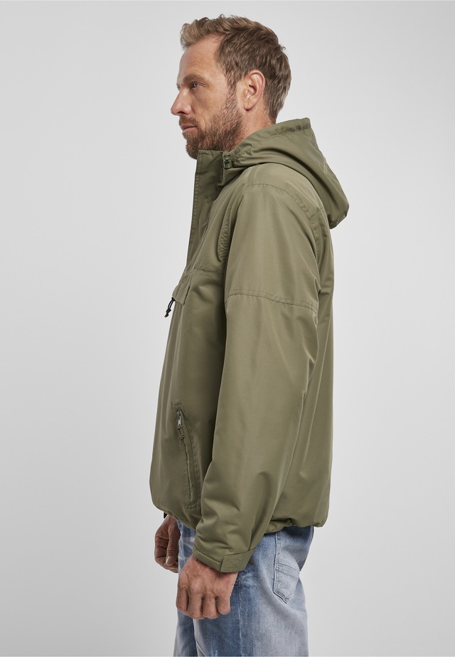 Brandit Anorak »Brandit Herren Fleece Pull Over Windbreaker« 1 Stk. tlg. mit Kapuze