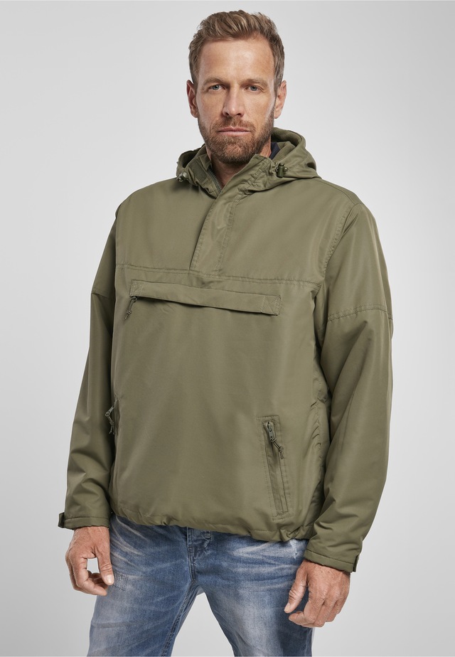 Brandit Anorak »Brandit Herren Fleece Pull Over Windbreaker« 1 Stk. tlg. mit Kapuze