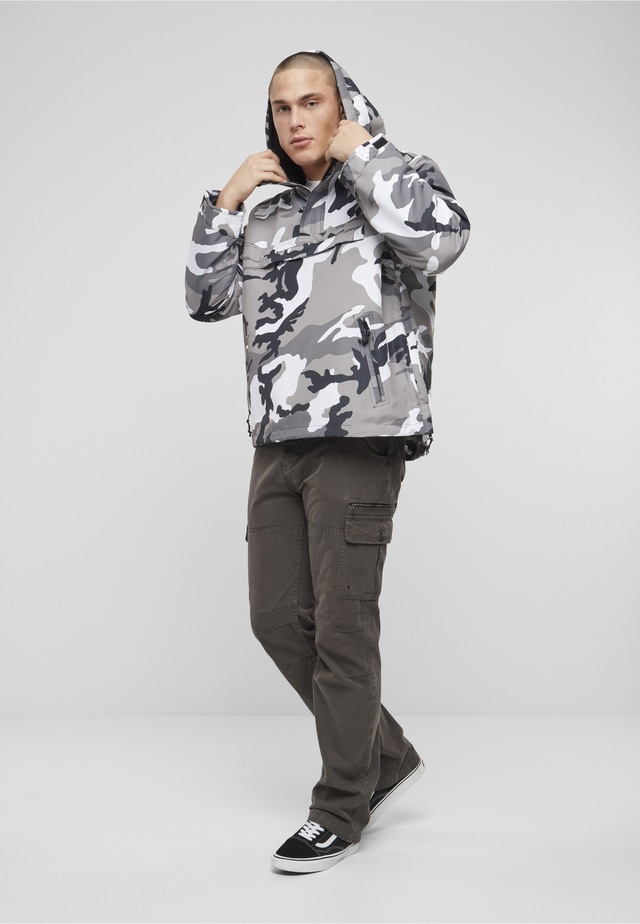 Brandit Anorak »Brandit Herren Fleece Pull Over Windbreaker« 1 Stk. tlg. mit Kapuze