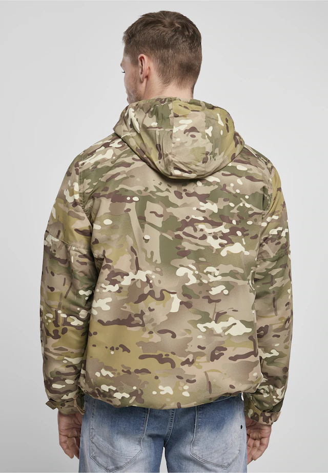 Brandit Anorak »Brandit Herren Fleece Pull Over Windbreaker« 1 Stk. tlg. mit Kapuze