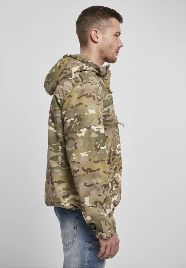 Brandit Anorak »Brandit Herren Fleece Pull Over Windbreaker« 1 Stk. tlg. mit Kapuze