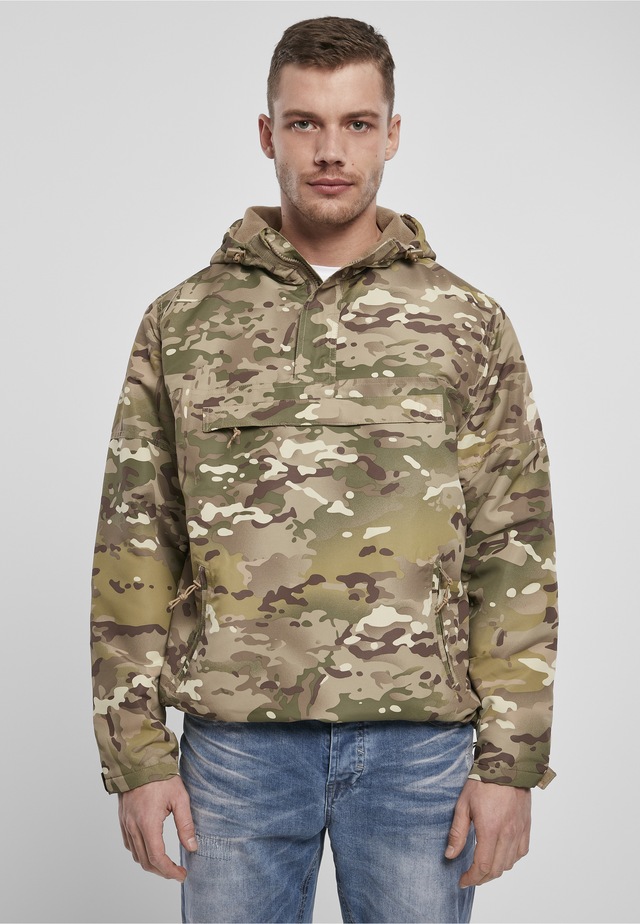Brandit Anorak »Brandit Herren Fleece Pull Over Windbreaker« 1 Stk. tlg. mit Kapuze