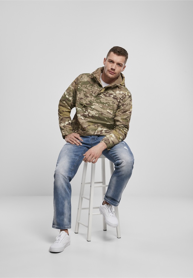 Brandit Anorak »Brandit Herren Fleece Pull Over Windbreaker« 1 Stk. tlg. mit Kapuze