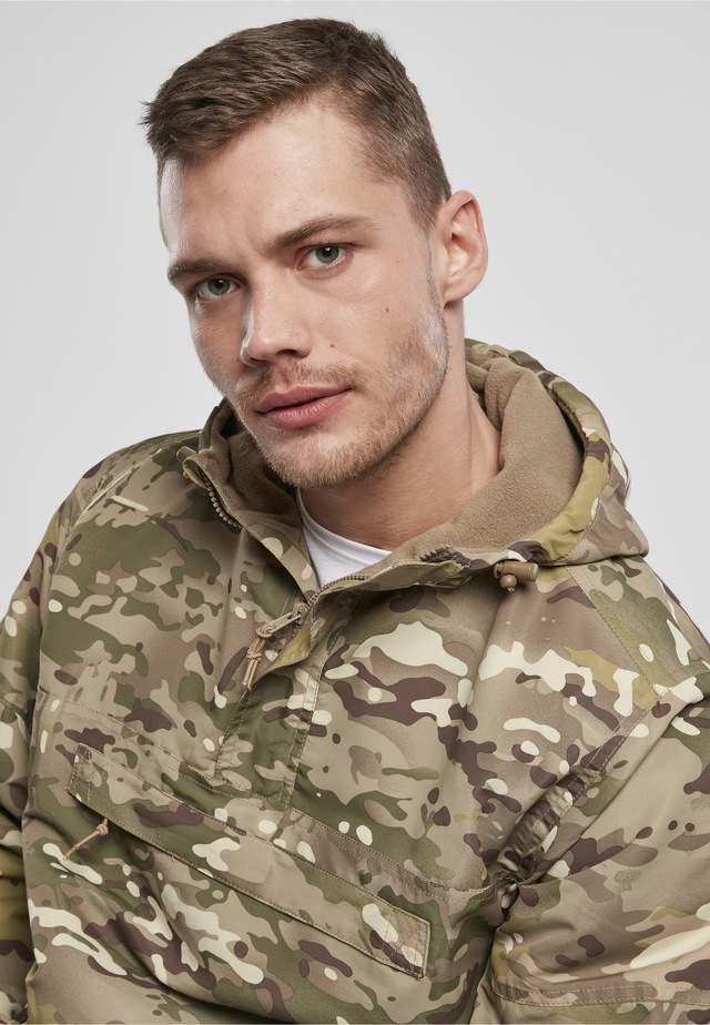 Brandit Anorak »Brandit Herren Fleece Pull Over Windbreaker« 1 Stk. tlg. mit Kapuze