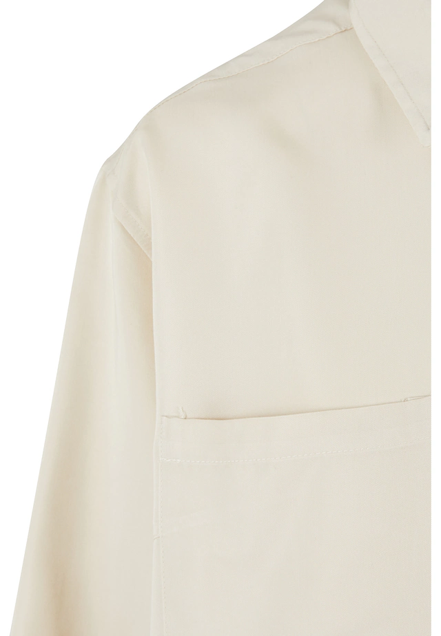 URBAN CLASSICS Langarmhemd »Urban Classics Damen Ladies Oversized Twill Shirt«