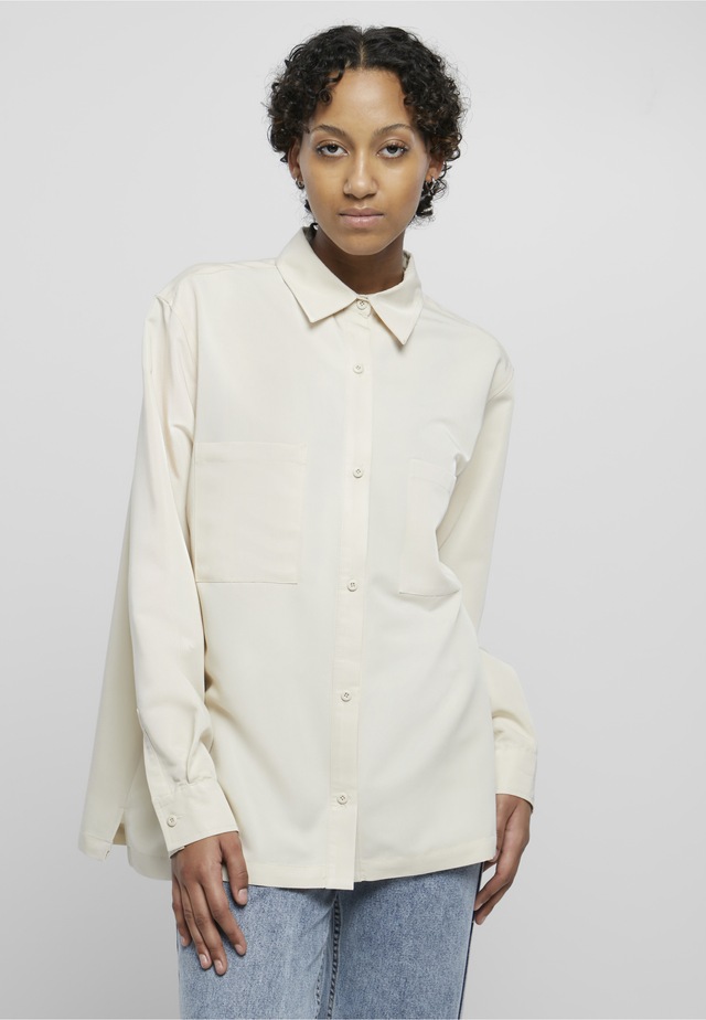 URBAN CLASSICS Langarmhemd »Urban Classics Damen Ladies Oversized Twill Shirt«