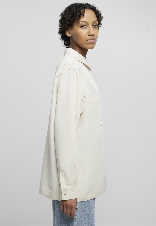 URBAN CLASSICS Langarmhemd »Urban Classics Damen Ladies Oversized Twill Shirt«