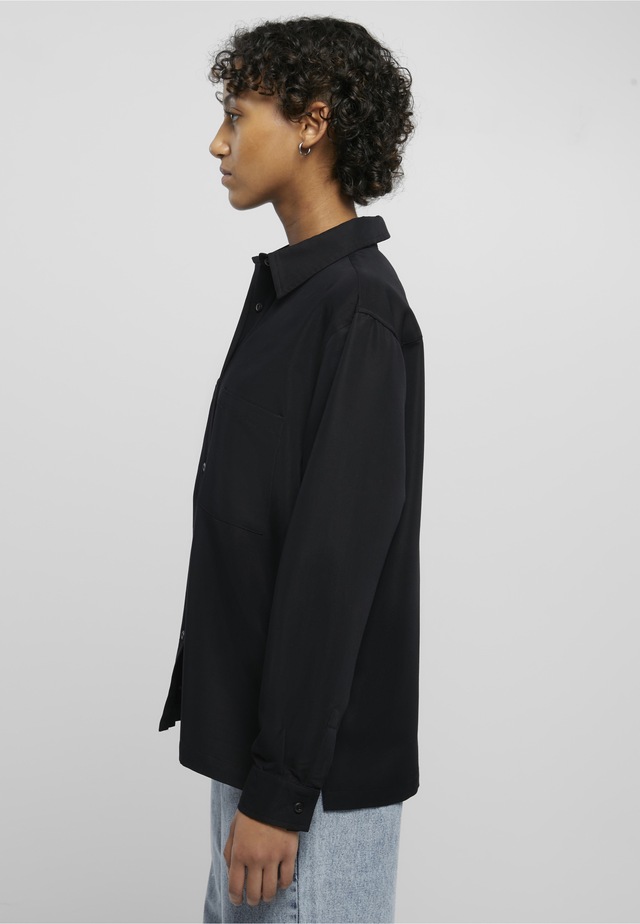 URBAN CLASSICS Langarmhemd »Urban Classics Damen Ladies Oversized Twill Shirt«
