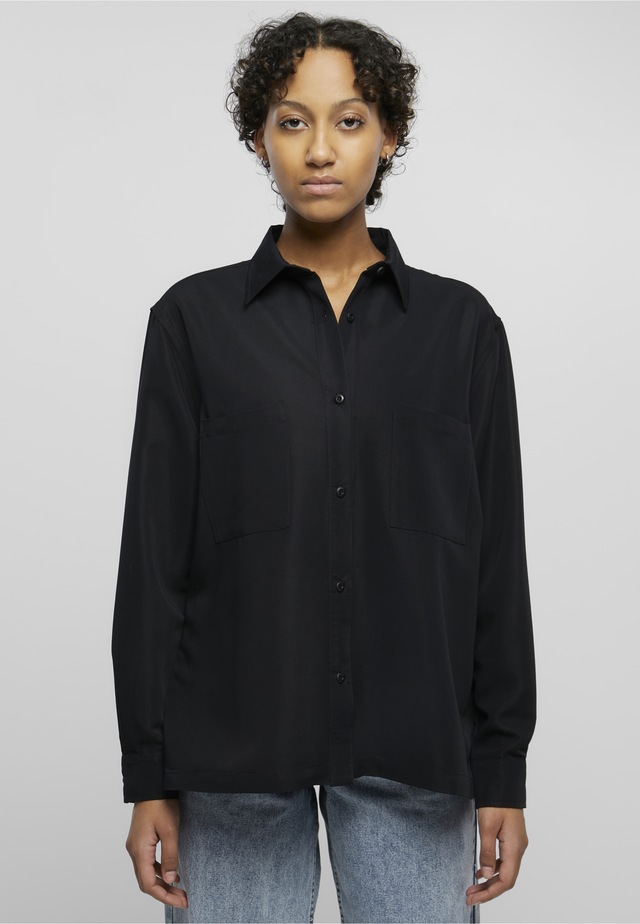 URBAN CLASSICS Langarmhemd »Urban Classics Damen Ladies Oversized Twill Shirt«