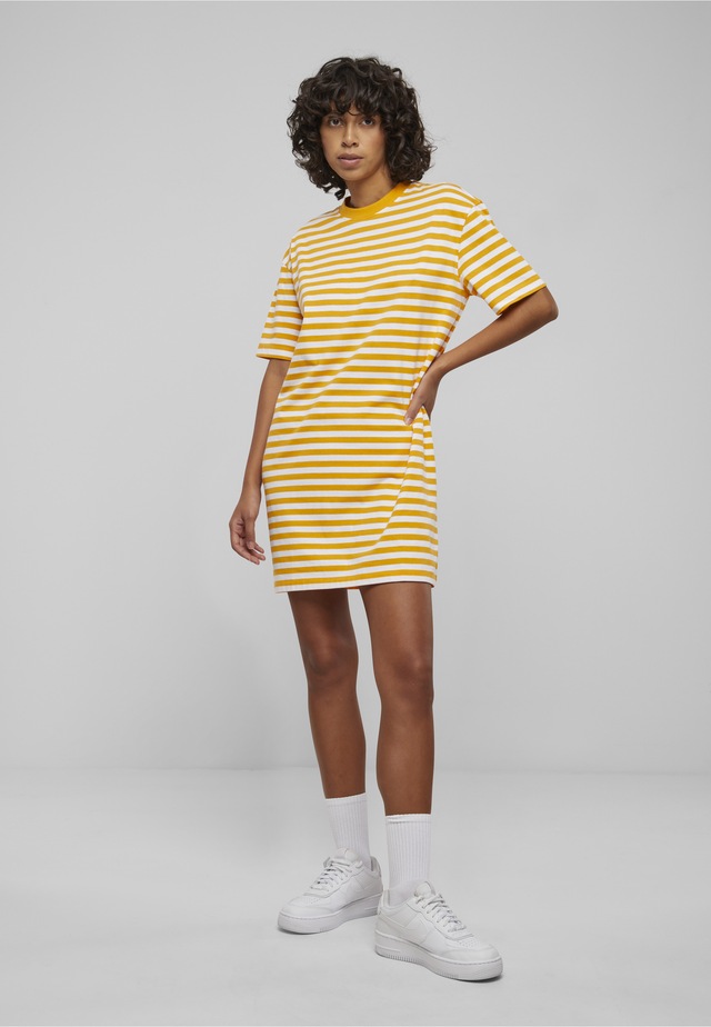 URBAN CLASSICS Shirtkleid »Urban Classics Damen Ladies Oversized Striped Tee Dress« 1 tlg.