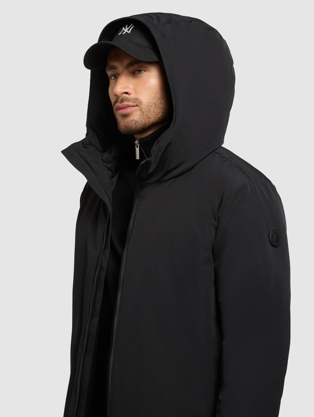 khujo Kurzmantel »Nedd« Kurzer Herren Parka mit innenliegenden Rucksack-Trägern