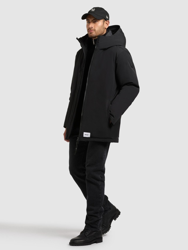 khujo Kurzmantel »Nedd« Kurzer Herren Parka mit innenliegenden Rucksack-Trägern