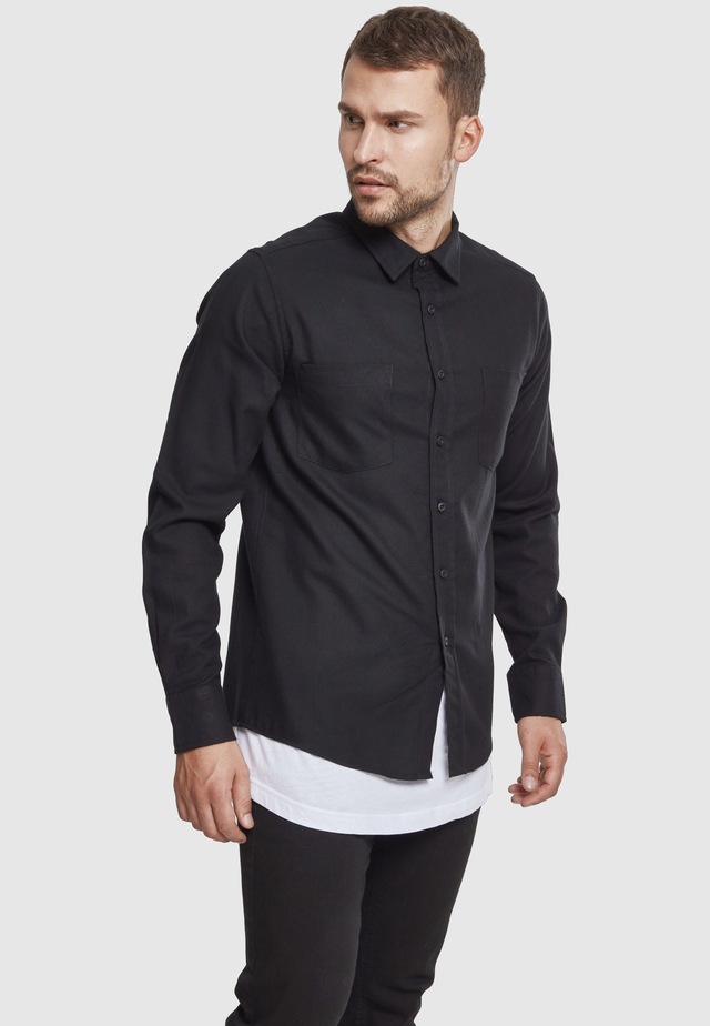 URBAN CLASSICS Kurzarmshirt »Urban Classics Herren Checked Flanell Shirt« 1 Stk.