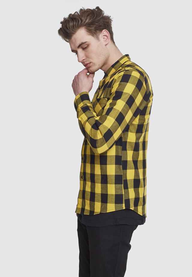 URBAN CLASSICS Kurzarmshirt »Urban Classics Herren Checked Flanell Shirt« 1 Stk.