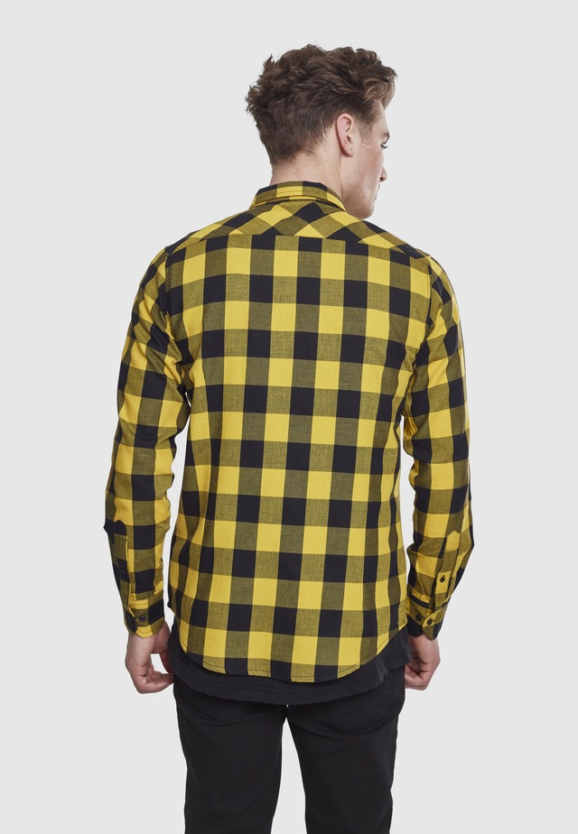 URBAN CLASSICS Kurzarmshirt »Urban Classics Herren Checked Flanell Shirt« 1 Stk.