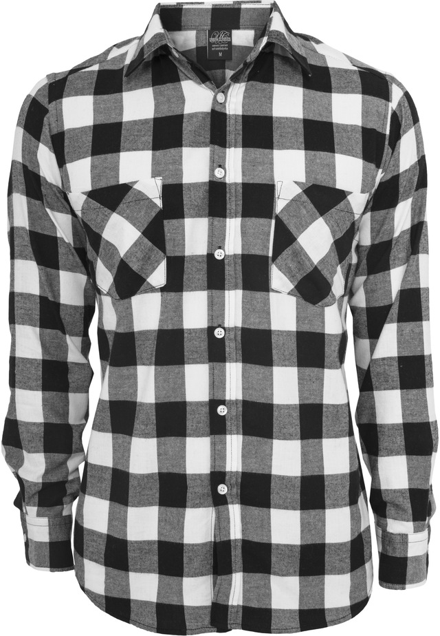 URBAN CLASSICS Kurzarmshirt »Urban Classics Herren Checked Flanell Shirt« 1 Stk.