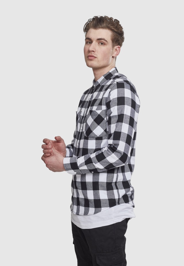 URBAN CLASSICS Kurzarmshirt »Urban Classics Herren Checked Flanell Shirt« 1 Stk.