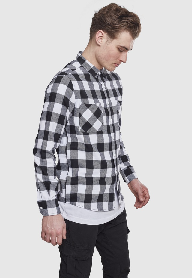 URBAN CLASSICS Kurzarmshirt »Urban Classics Herren Checked Flanell Shirt« 1 Stk.