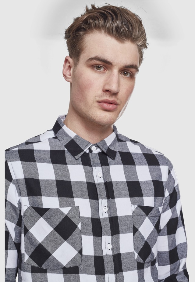 URBAN CLASSICS Kurzarmshirt »Urban Classics Herren Checked Flanell Shirt« 1 Stk.
