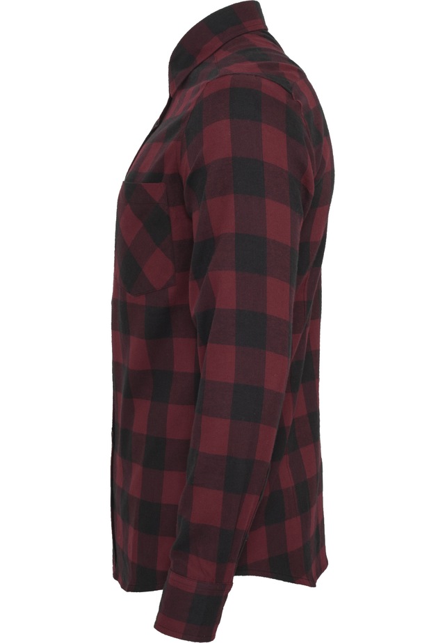 URBAN CLASSICS Kurzarmshirt »Urban Classics Herren Checked Flanell Shirt« 1 Stk.
