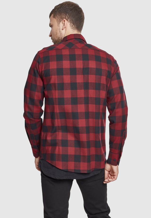 URBAN CLASSICS Kurzarmshirt »Urban Classics Herren Checked Flanell Shirt« 1 Stk.