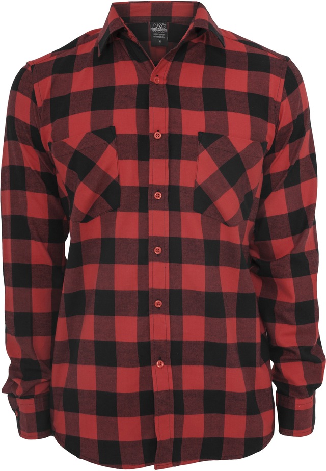 URBAN CLASSICS Kurzarmshirt »Urban Classics Herren Checked Flanell Shirt« 1 Stk.
