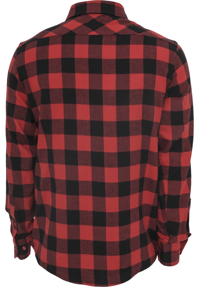 URBAN CLASSICS Kurzarmshirt »Urban Classics Herren Checked Flanell Shirt« 1 Stk.