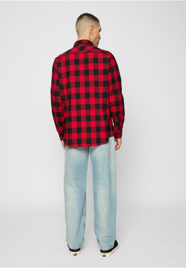 URBAN CLASSICS Kurzarmshirt »Urban Classics Herren Checked Flanell Shirt« 1 Stk.